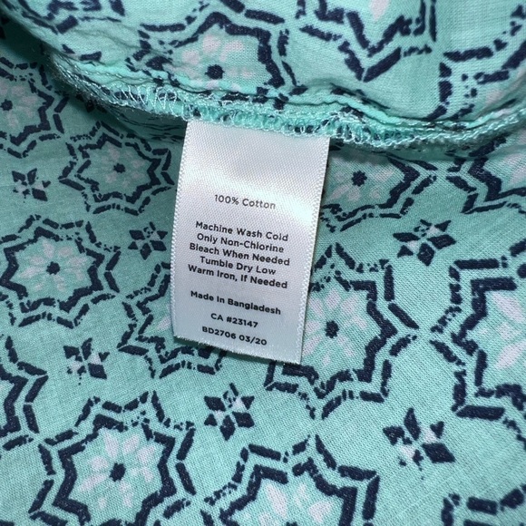 TALBOTS 3/4 Sleeve V Neck Blouse Size SP - Picture 6 of 8